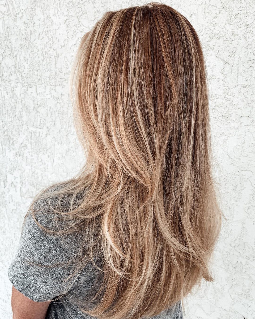 long layered hair