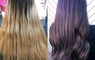 Ash purple hair