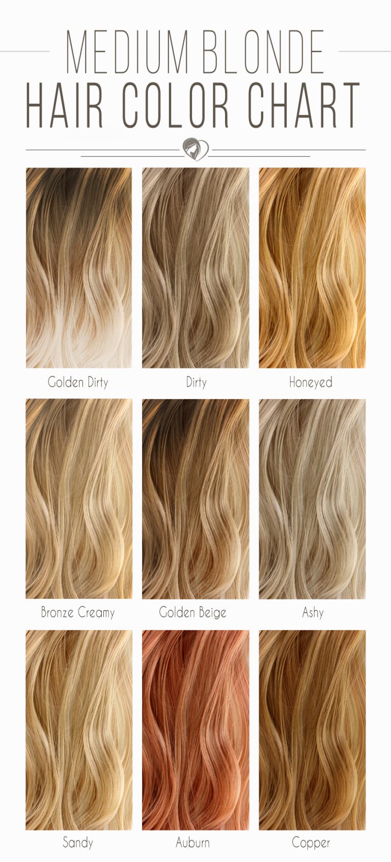 Shades Of Hair Dye Chart