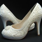 Vintage bridal shoes
