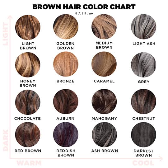 shades of brown hair