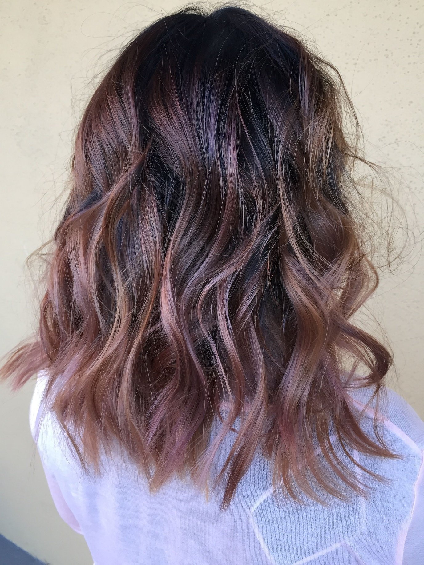 Dusty rose gold balayage on @d.lushus by Allison Gregg at Rockin ...