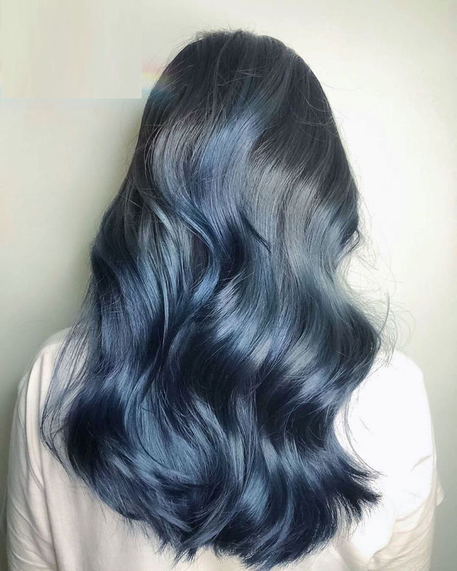 ash blue hair