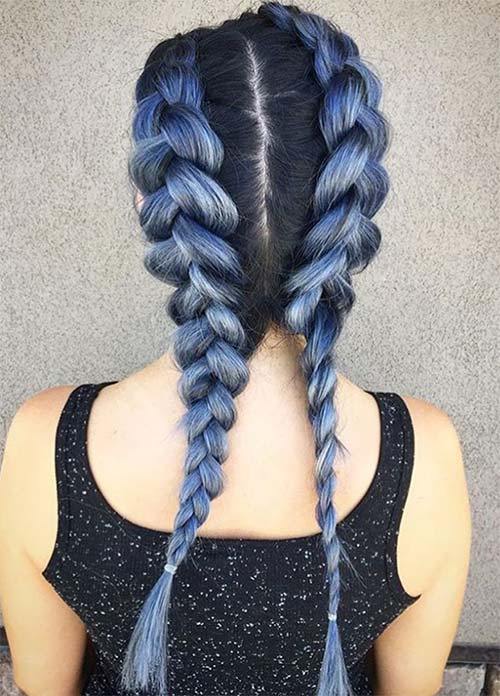 ash blue hair
