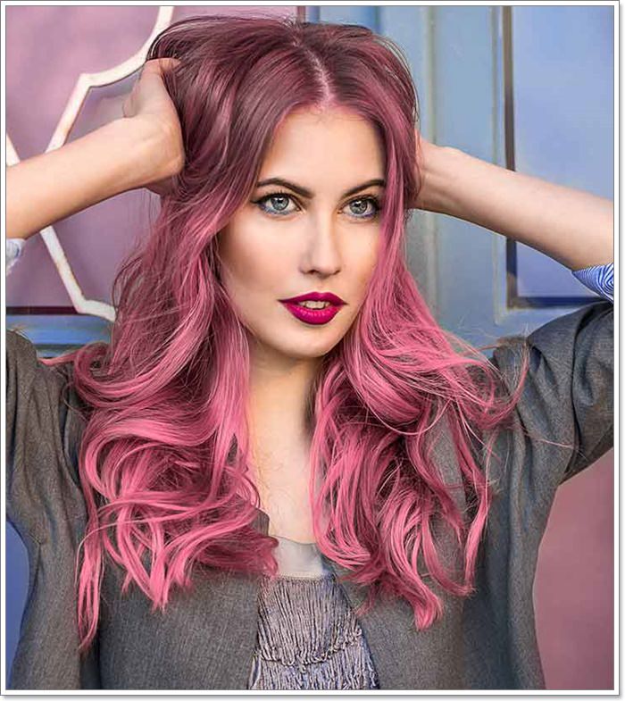 pink hair