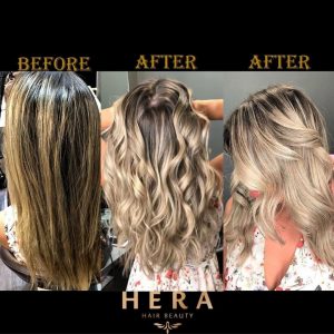 champagne blonde balayage singapore