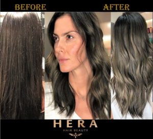 ash brown balayage