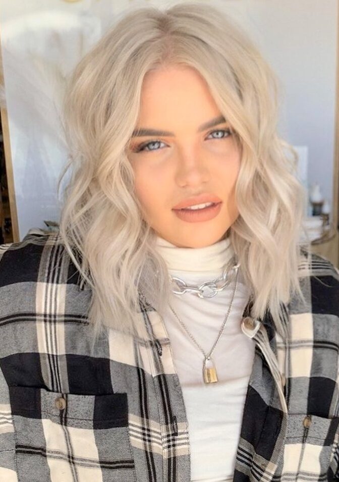 platinum hair blue eyes