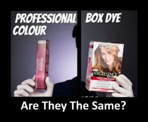 Professional Hair Color vs. Box Color