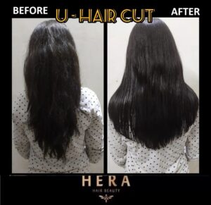 U-shaped haircut