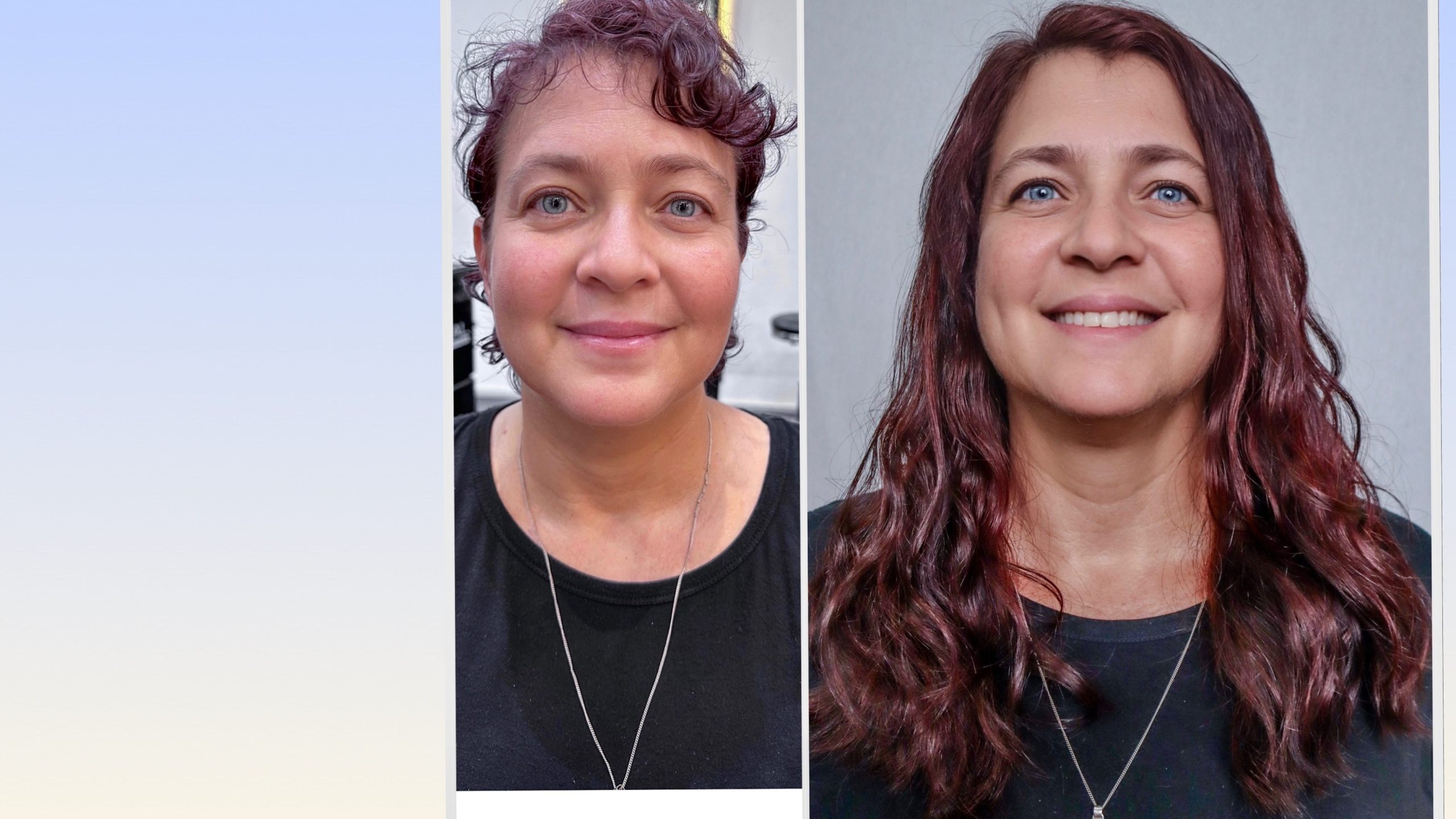 Seamless hair extensions with natural-looking length and volume