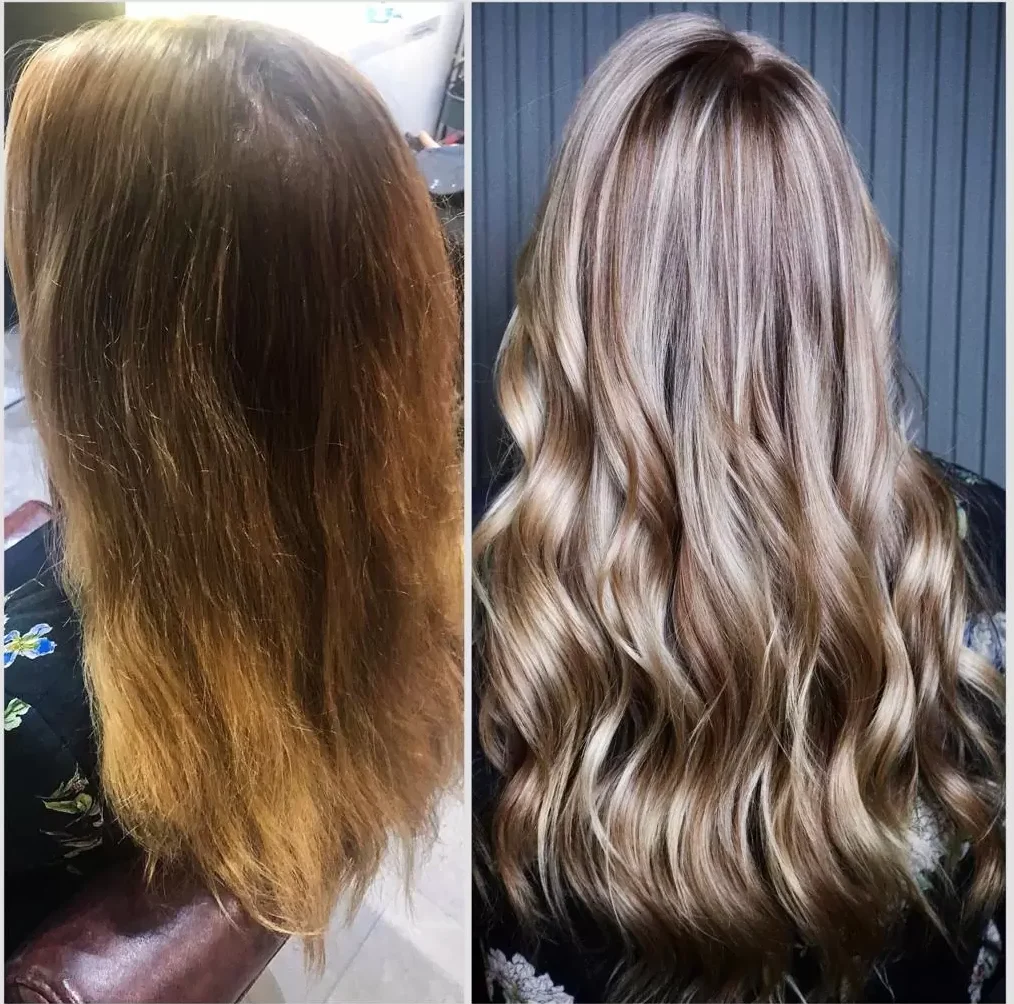 Blonde colour correction at Hera Hair Beauty